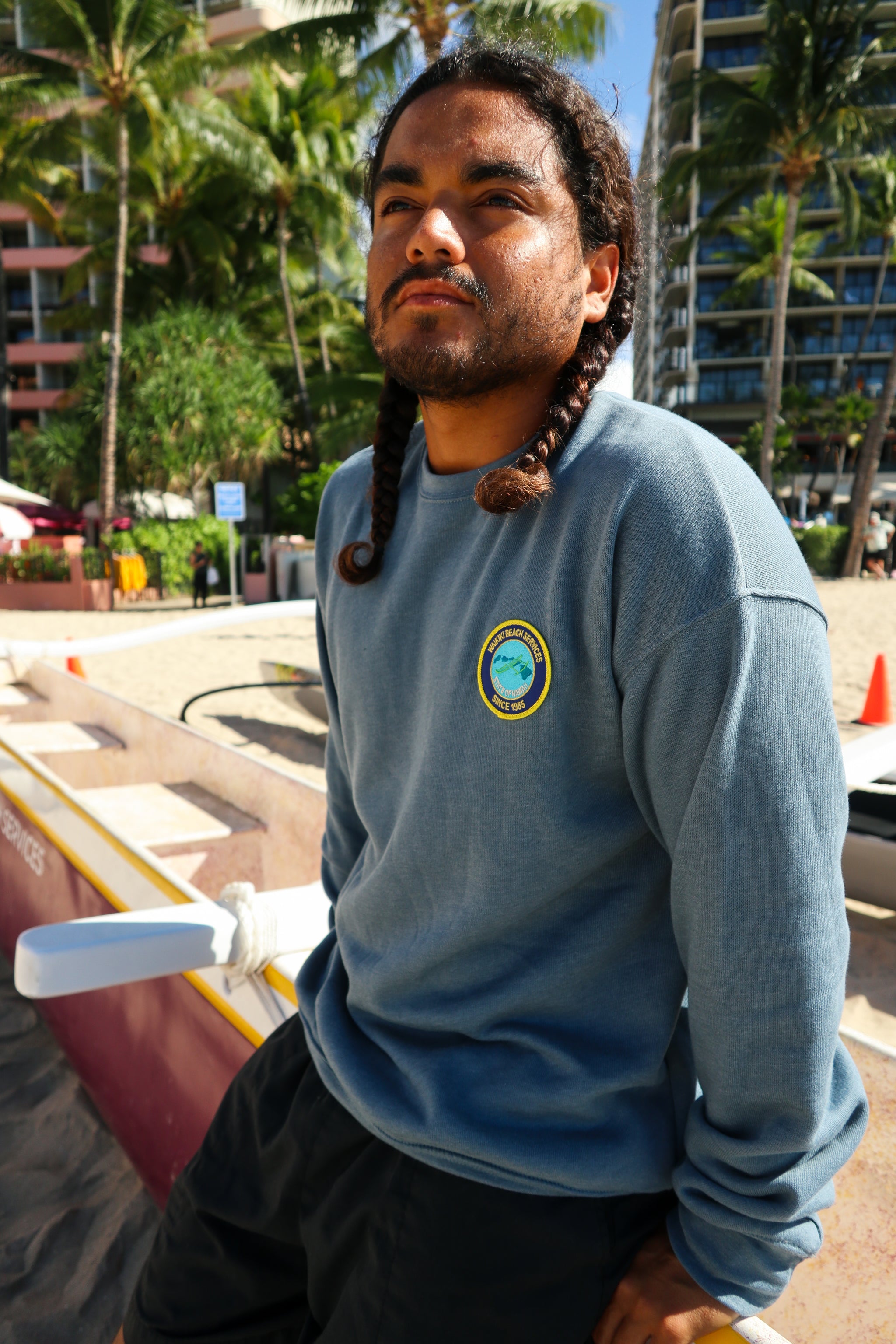 WBS Old School Patch Unisex Fleece Pullover – Waikiki Beachboy The