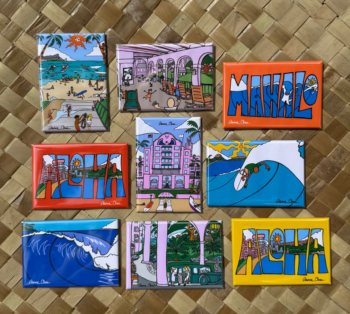 Aaron Char Art - Magnets – Waikiki Beachboy The Collection