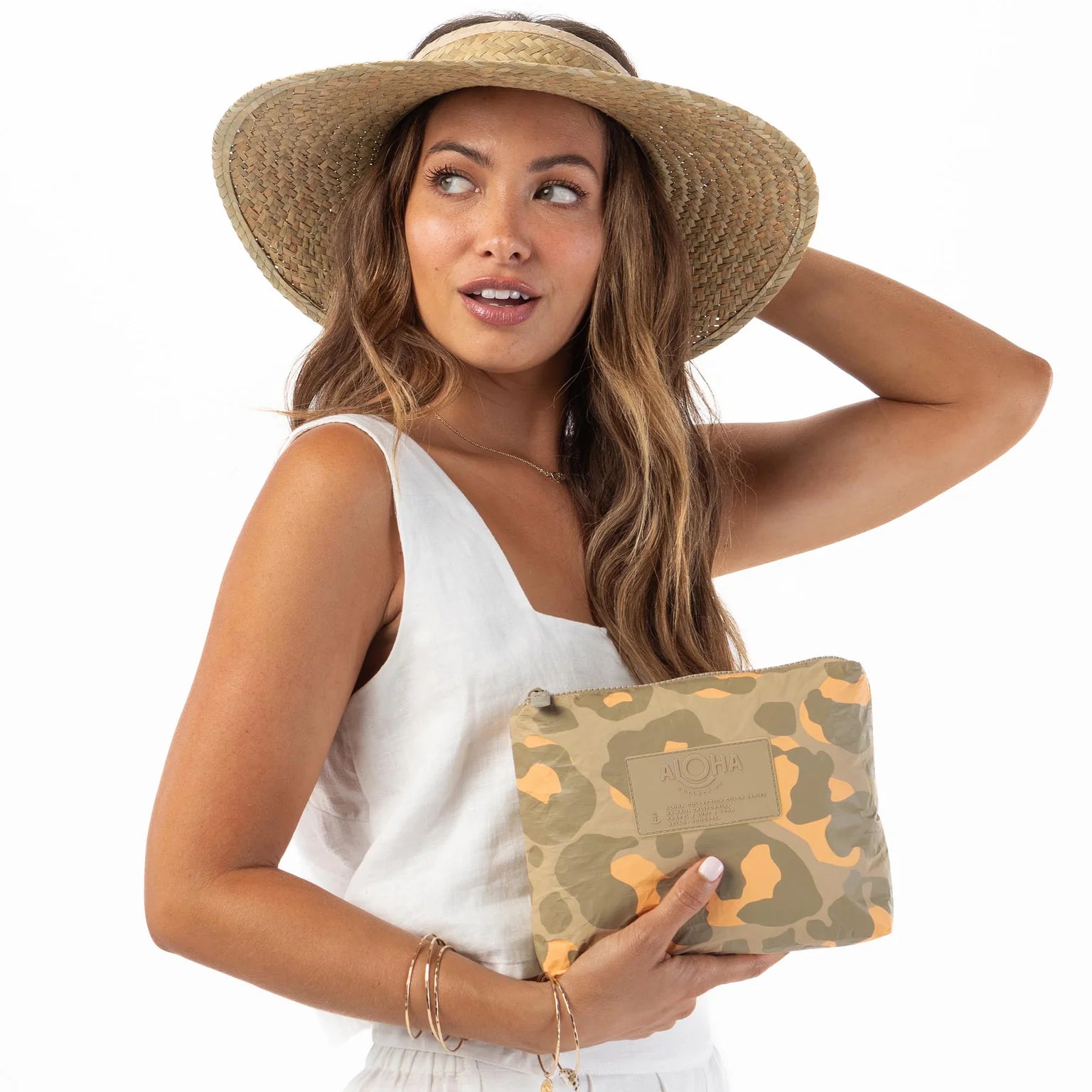 Aloha Collection Small Pouch Jaguar Cutie Dune Waikiki Beachboy